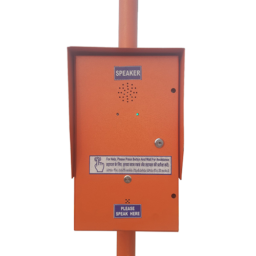 Emergency Call Box - Color: Orange Paint Coated