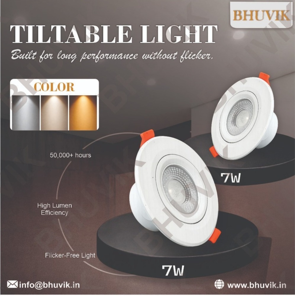 Led Tiltable Cob Light - Color: White