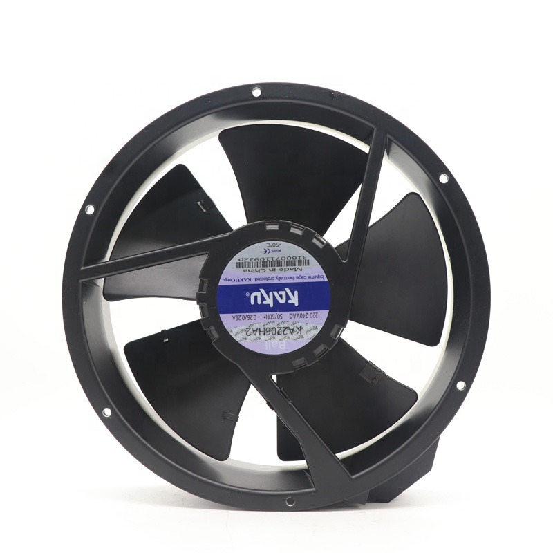Kaku KA2206HA2 222x222x60mm 220V AC All Metal IP55 2800RPM 3300RPM 40W 53W Distribution Cabinet Axial Cooling Fan