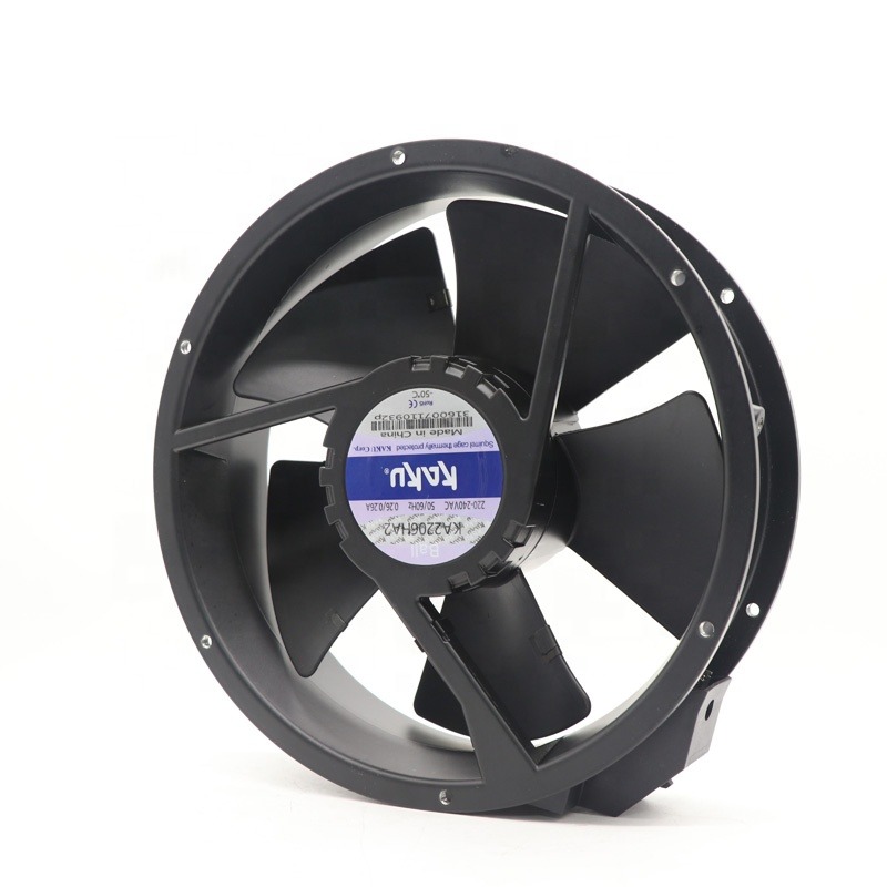 Kaku KA2206HA2 222x222x60mm 220V AC All Metal IP55 2800RPM 3300RPM 40W 53W Distribution Cabinet Axial Cooling Fan