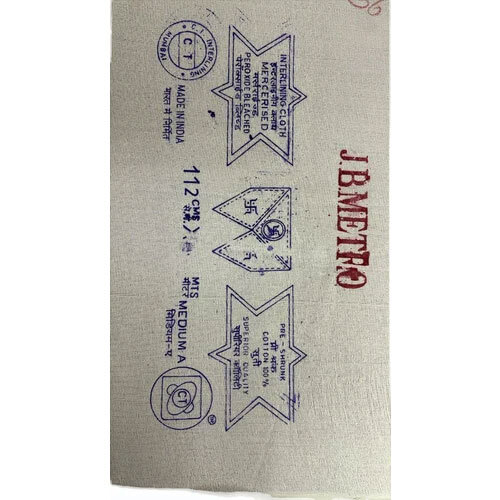 White Buckram Fabric