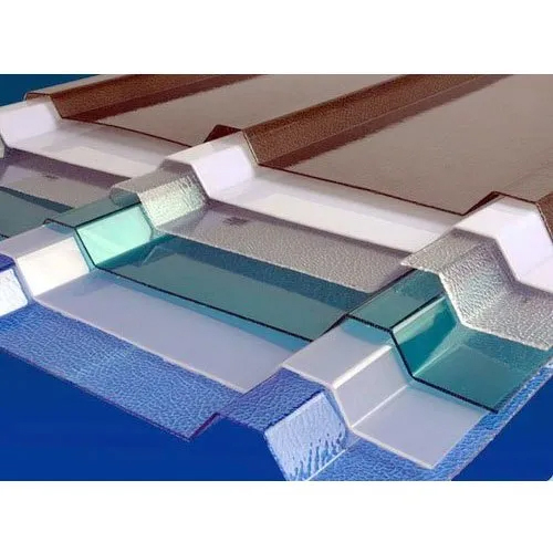 Coated Polycarbonate Corrugated Sheet - Color: Different Available