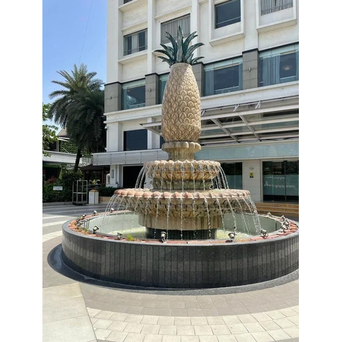 Stone Pineapple Fountain - Color: Brown