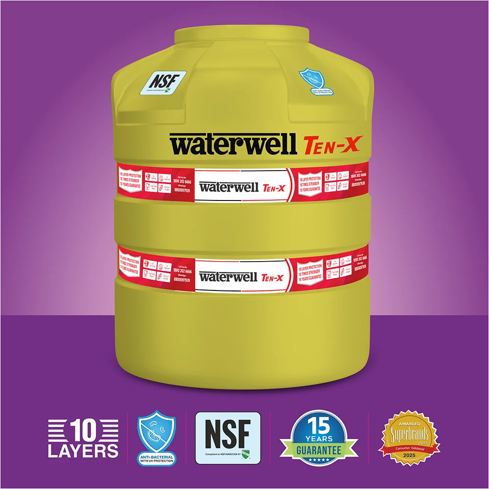 Waterwell Ten X जल टैंक
