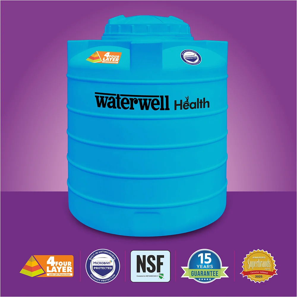 Waterwell Health Blue Water Tanks