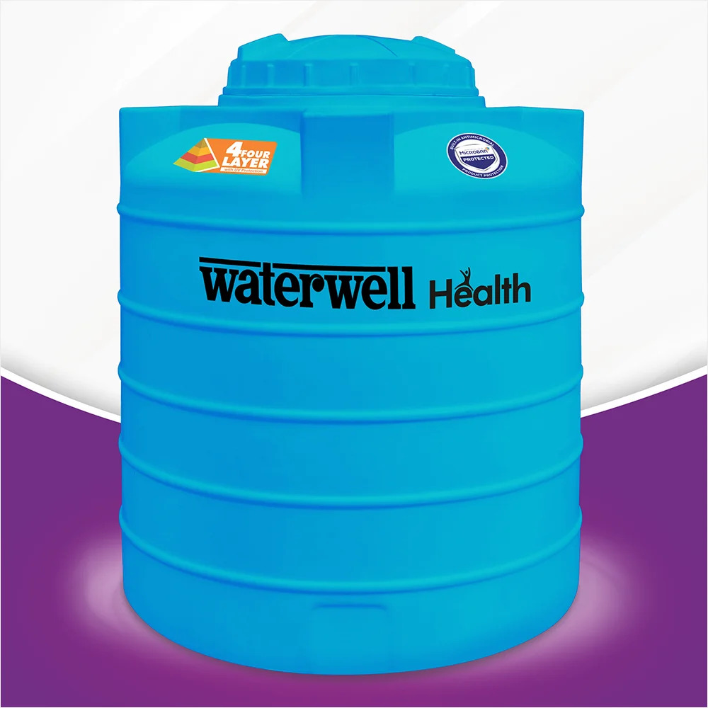 Waterwell Health Blue Water Tanks