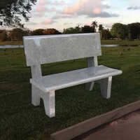 Garden Outdoor Granite Bench - Color: Gray