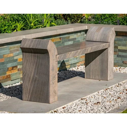 Outdoor Garden Sandstone Bench - Feature: Durable