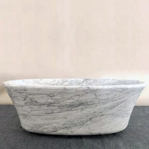 White Marble Bath Tub - Feature: Durable