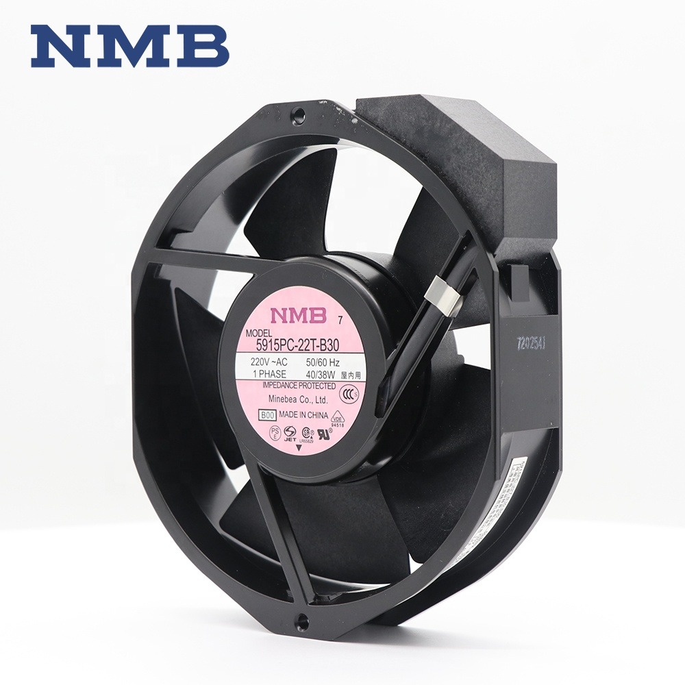 NMB 5915PC-22T-B30 17238 172x38mm 38W 220V AC 0.21A Cabinet Fuji Inverter UPS Power Supply Axial Cooling Fan 5915PC-22T-B20