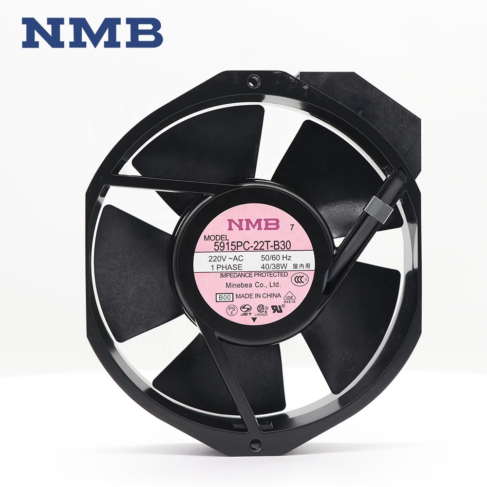 NMB 5915PC-22T-B30 17238 172x38mm 38W 220V AC 0.21A Cabinet Fuji Inverter UPS Power Supply Axial Cooling Fan 5915PC-22T-B20
