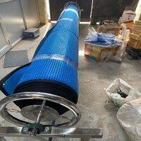 Swimming Pool Cover - Rectangular Standard Size, Blue Color, Manual Operation | Suitable For Resort And Hotel Pool Environments, 1-year Warranty