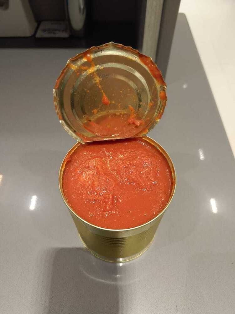 Canned Tomato Puree - 850 g Jar, Preservative-Free, 12-Month Shelf Life, Vegetarian Diet, Ideal for Cooking and Sauces