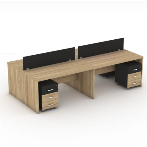 4 Person Workstation Office Table - Color: As Per Requirment
