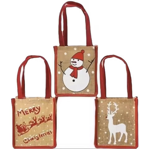 Eco Friendly Laminated Jute Bag Burlap Reusable Linen Beach Bag Hessian Shopping
