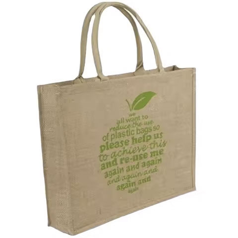 High Quality Eco-Friendly Large Cotton Linen Tote Bags Custom Wholesale Hessian Hemp Jute Grocery Shopping Beach Fabric Logo