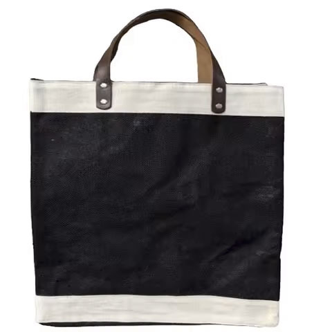 Factory Wholesale Custom Printed Eco-friendly Jute Tote Bag High Quality Soft Burlap Handbag With Cotton Lining for Gift