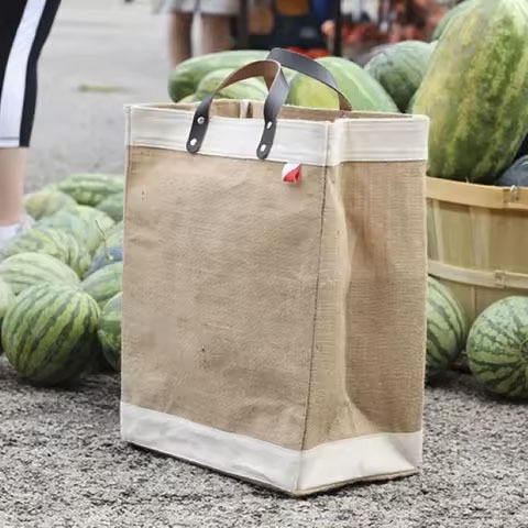 Factory High Quality Waterproof Promotional Jute Bag Oem Printing Logo Tote Bag Jute Shopping Bag