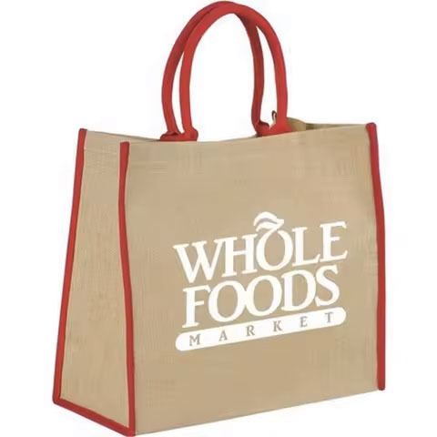 2025 Wholesales Manufacturer Custom Grocery Daily Carrying Casual Reusable Shopping Jute Bags Wholesale Jute Tote Bags