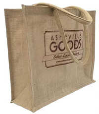 Wholesale Eco-Friendly Jute Grocery Bag with Custom Logo Printing Linen Burlap Shopping Tote Bag