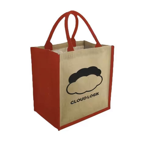 2025 Women Reusable Large Beach Straw Burlap Jute Tote Bags with Handles Washable for Shopping