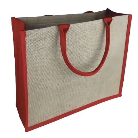 Custom Recycled Logo Printing Cloth Carrying Women's Tote Bags Shopping Bags Natural Gunny Plain Large Tote Jute Bag