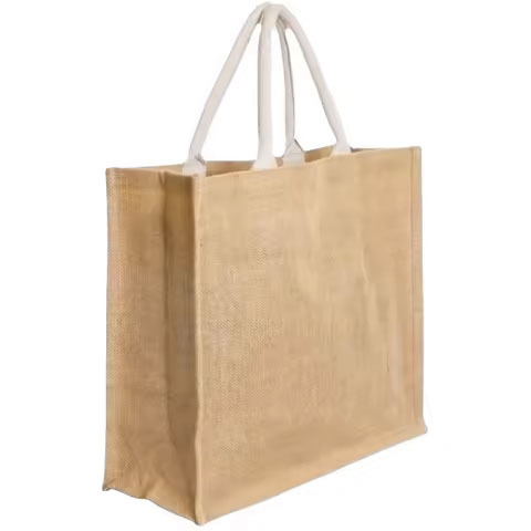 Wholesale Custom Printed Large Natural Eco-Friendly Burlap Jute Shopping Bag Promotional Bags with Logo