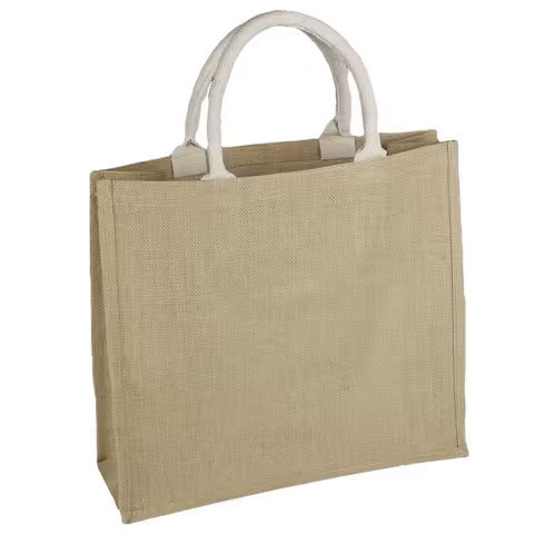 Eco-Fashion Reusable High Quality Natural Jute Office and Shopping Bags for Everyday Use Green Promotional Product
