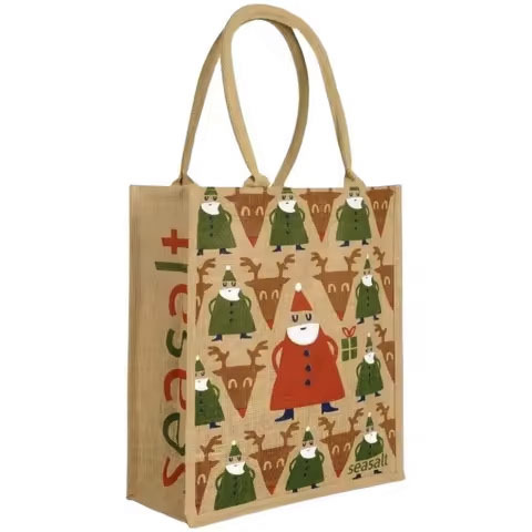 Extra-Large Eco-Friendly Easter Bunny Jute Tote Bag High Quality Waterproof with Custom Logo for Promotional Shopping