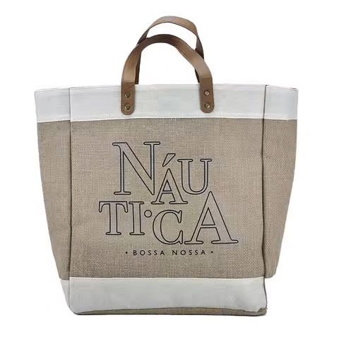 Wholesale Custom Handle Big Small Jute Plant Bag Shopping Tote Jute Bags Customized Logo