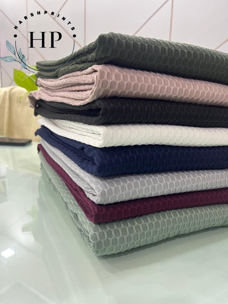 Dimond Knitted Polyester Fabrics - Lycra Spandex Blend, 4 Way Stretch Knit Material For T-shirts And Sportswear, Soft And Durable Quality