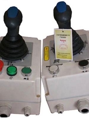 Tower crane joystick