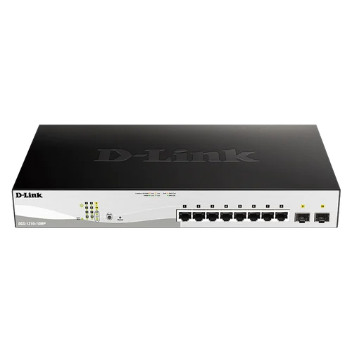 D-Link 10-Port Gigabit Smart Managed Poe Switch - Color: Black