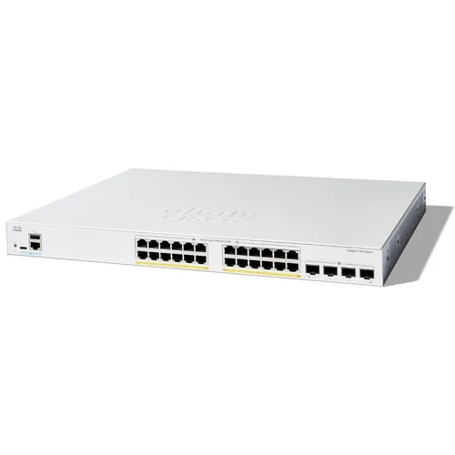 Cisco Catalyst 1300-24Fp-4G Managed Switch - Power Consumption: 375 Watt (W)