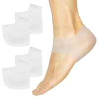 Silicone Half Heel Socks - Color: Transparent