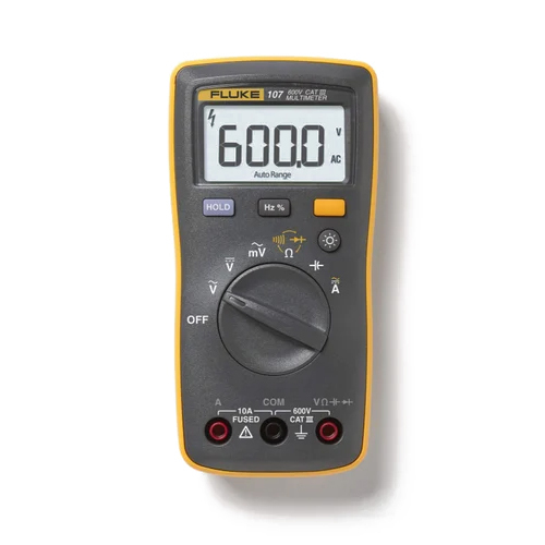 Fluke 107 Palm-Sized Digital Multimeter - Frequency: 50 Hertz (Hz)