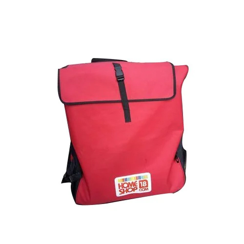 Red Polyester Promotional Bag - Design: Modern