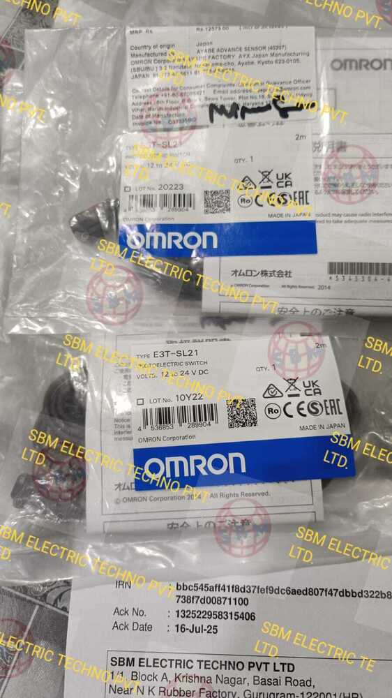 OMRON PHOTOELECTRIC SENSOR, E3T-SL21