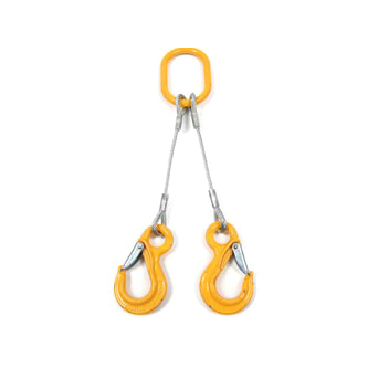Two Leg Wire Rope Slings