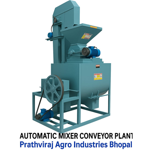 500Kg Automatic Poultry Feed Plant 5Hp Three Phase - Color: Gray