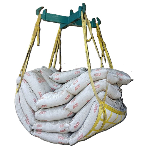 Clover Leaf Sling - High-tensile Steel, Adjustable 1-3m Length, Adjustable 1-2m Width, Silver | 1000kg Capacity, 5:1 Safety Factor, Ideal For Bulk Bags