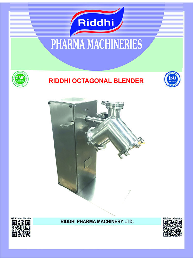 V Blender - Stainless Steel S.s. 316l, Large Capacity Design, Silver Finish | Minimal Attrition, Easy To Clean, Automatic Control, Low Noise Level