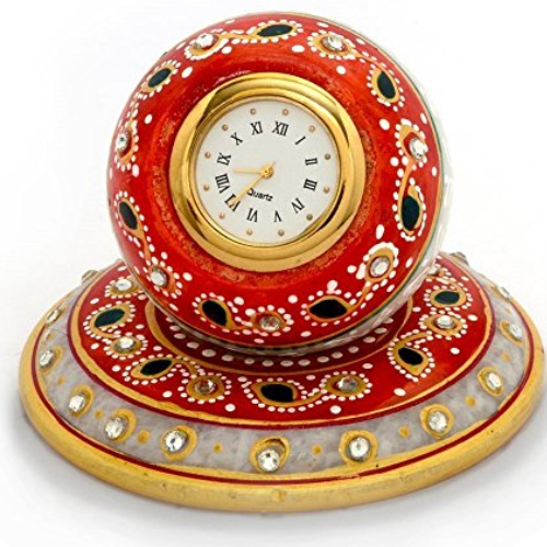 Round Table Stylish Clock - Color: Multicolor