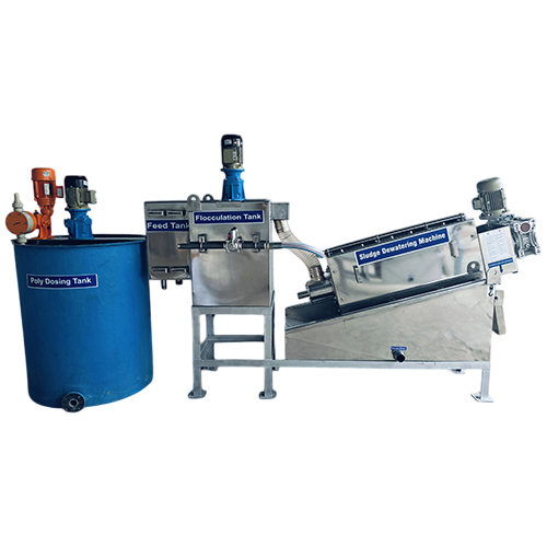 Sludge Dewatering Machine - Material: Mild Steel