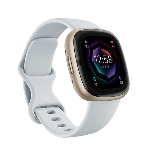 Mist Blue Fitbit Sense 2 Smart Watch - Features: Touchscreen