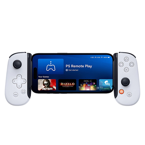 White Backbone Gaming Controller - Material: Plastic