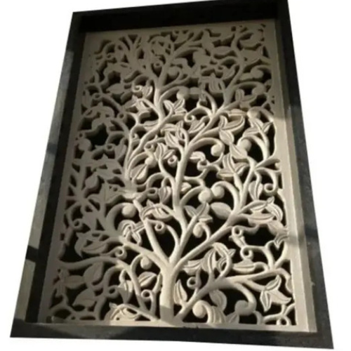 Rectangular Stone Jali - Color: Brown