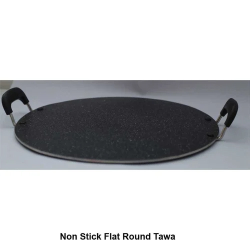 Hichef Non Stick Flat Round Tawa - Material: Metal
