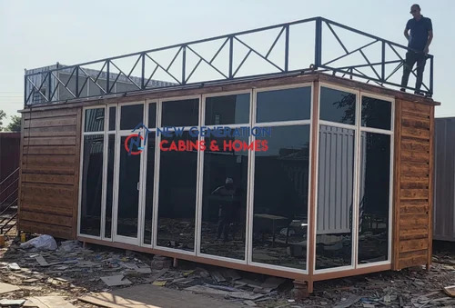 Prefabricated Wooden Office Cabin
