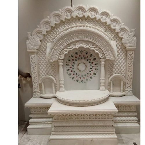Inlay Handmade Marble Mandir